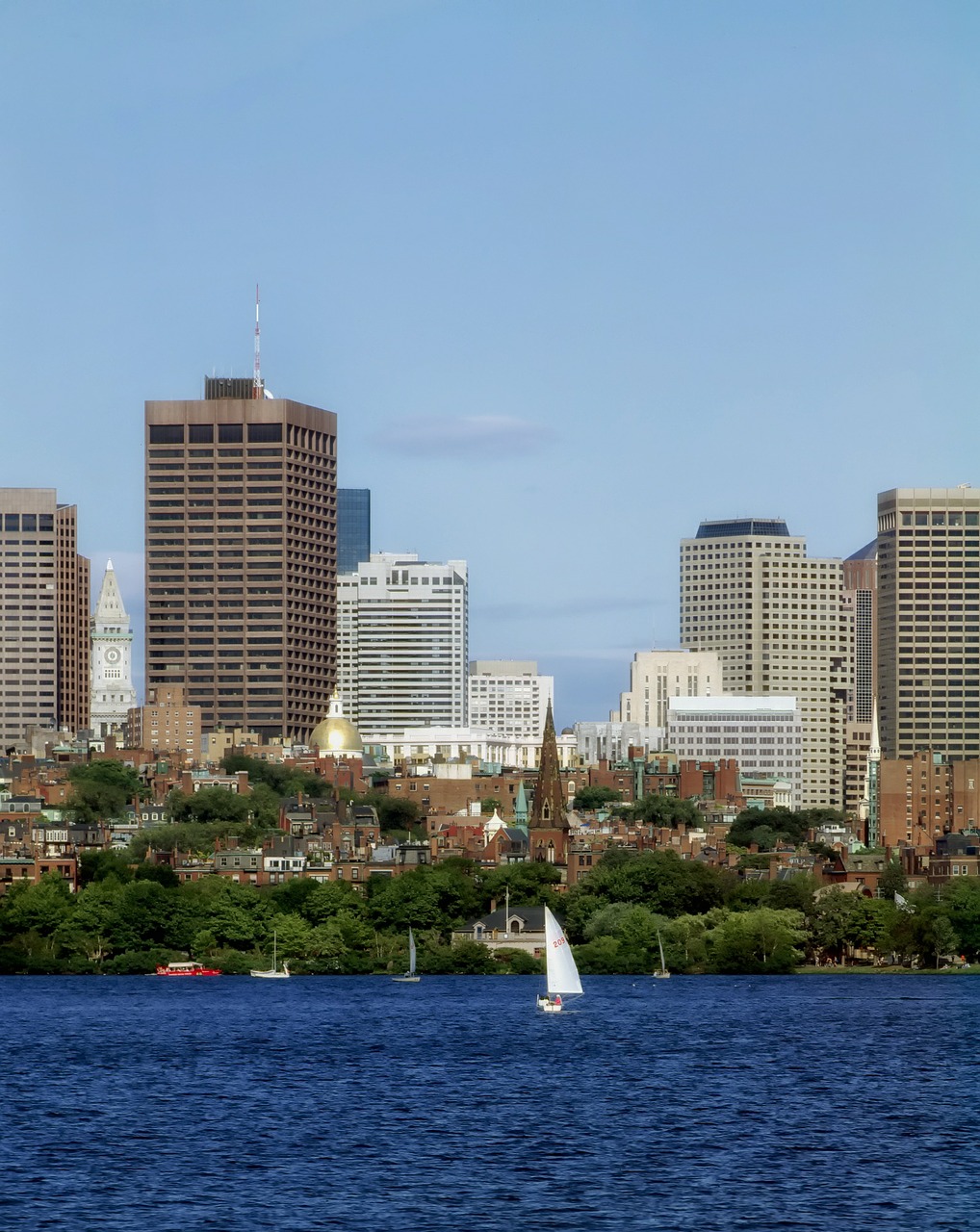 Bostonas, Massachusetts, Miestas, Miestai, Miesto, Panorama, Miesto Panorama, Architektūra, Pastatai, Vaizdingas