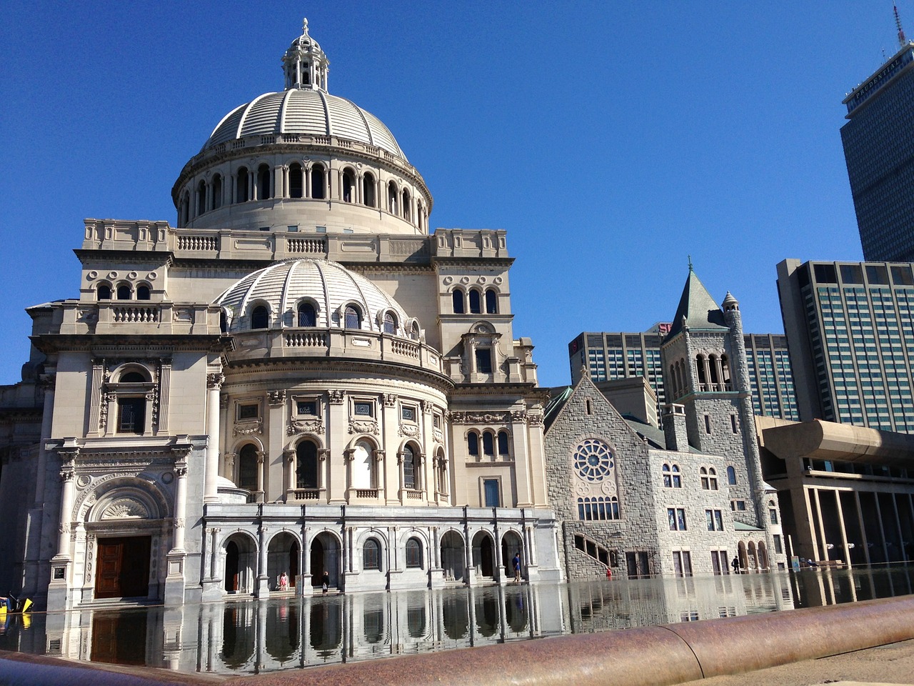 Bostonas, Bažnyčia, Massachusetts, Orientyras, Miestas, Architektūra, Panorama, Usa, Amerikietis, Miesto