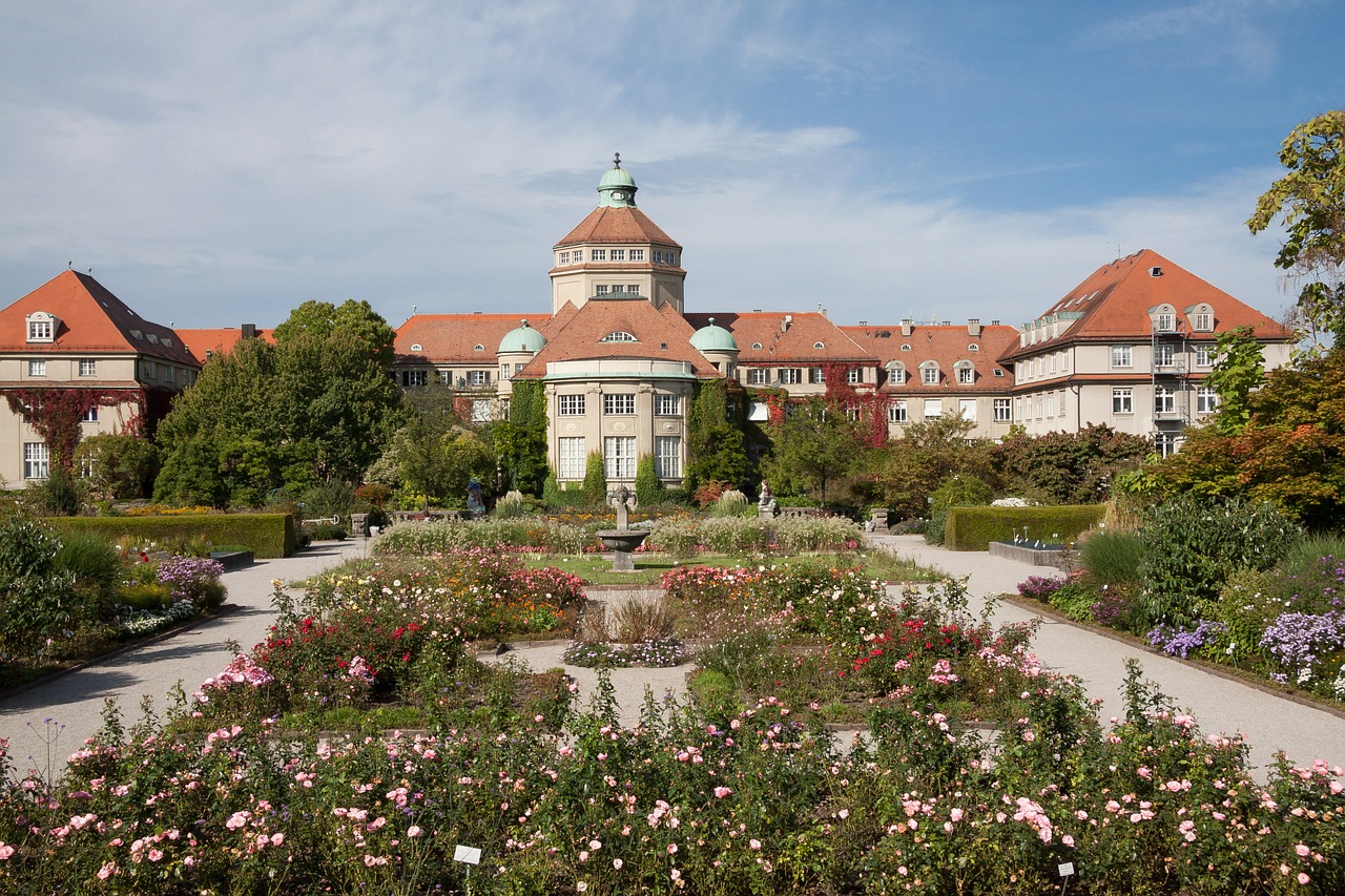 Botanikos Sodas, Munich, Sodas, Parkas, Augalas, Gėlės, Sodininkystė, Pastatas, Art Nouveau, Bavarija