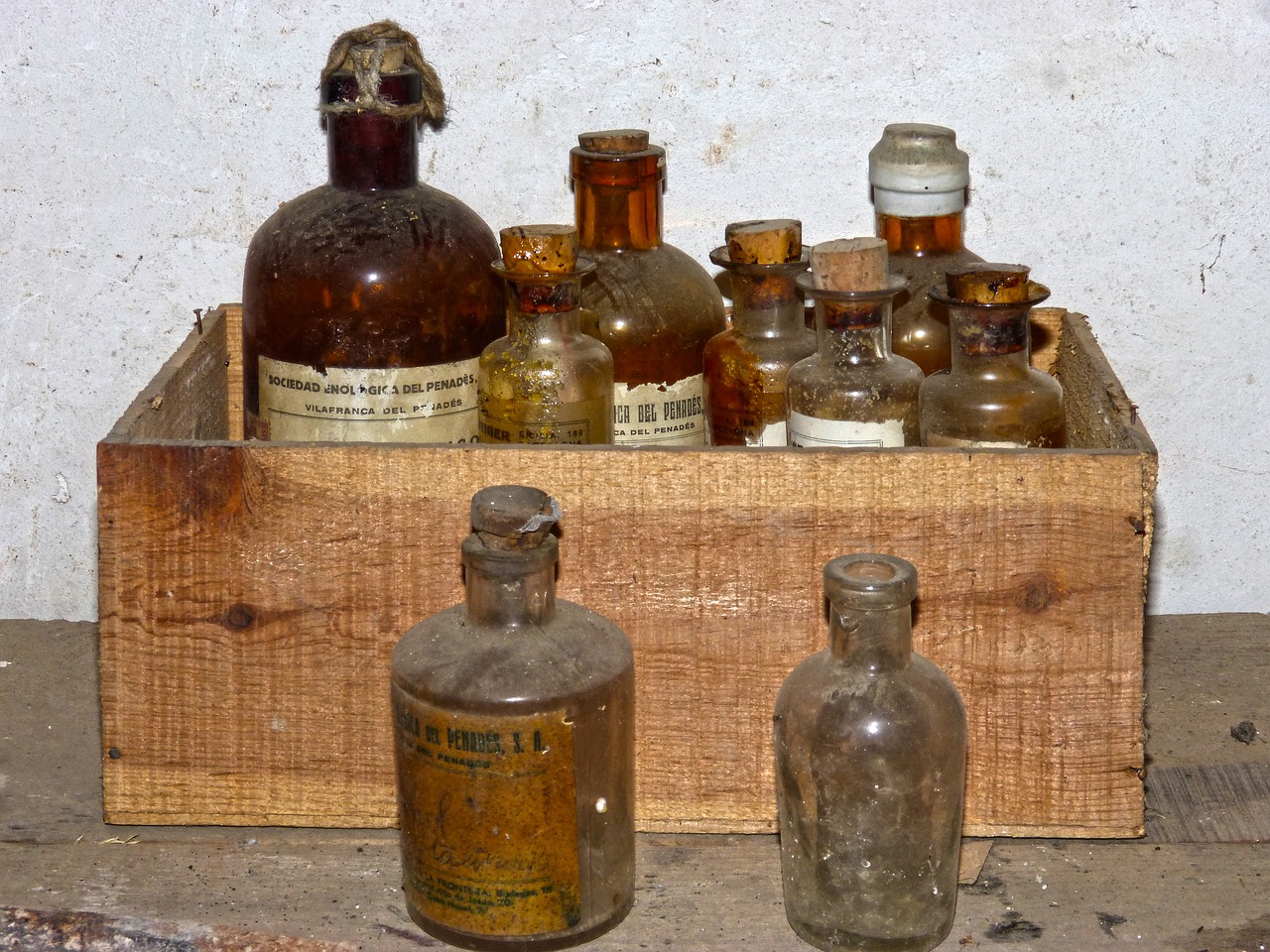 Buteliai, Chemija, Laboratorija, Cheminės Medžiagos, Senas, Vintage, Nemokamos Nuotraukos,  Nemokama Licenzija