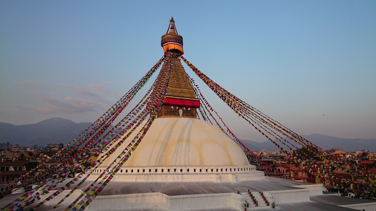 Boudhanath Stupa, Boudhanatas, Bouda, Bouddhanath, Baudhanath, Katmandu, Nepalas, Stupa, Budizmas, Nemokamos Nuotraukos