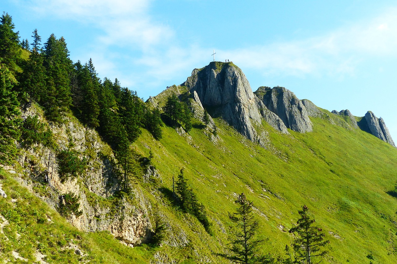 Branderschrofenas, 1880 M, Alpinizmas, Tegelberg, Pietinė Pusė, Kalnas, Alpių, Lipti, Allgäu, Kalnai