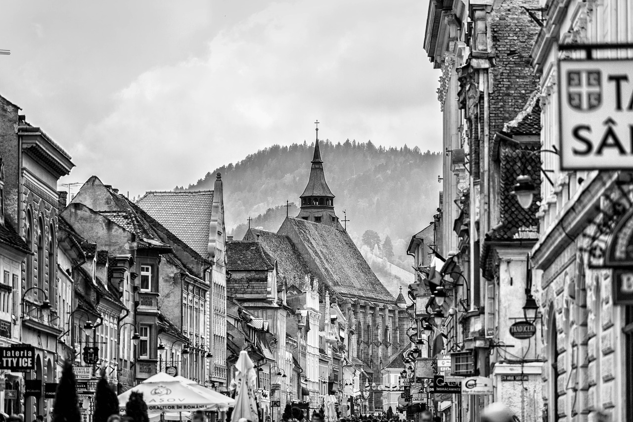 Brasov, Miesto Panorama, Transilvanija, Miesto, Nemokamos Nuotraukos,  Nemokama Licenzija