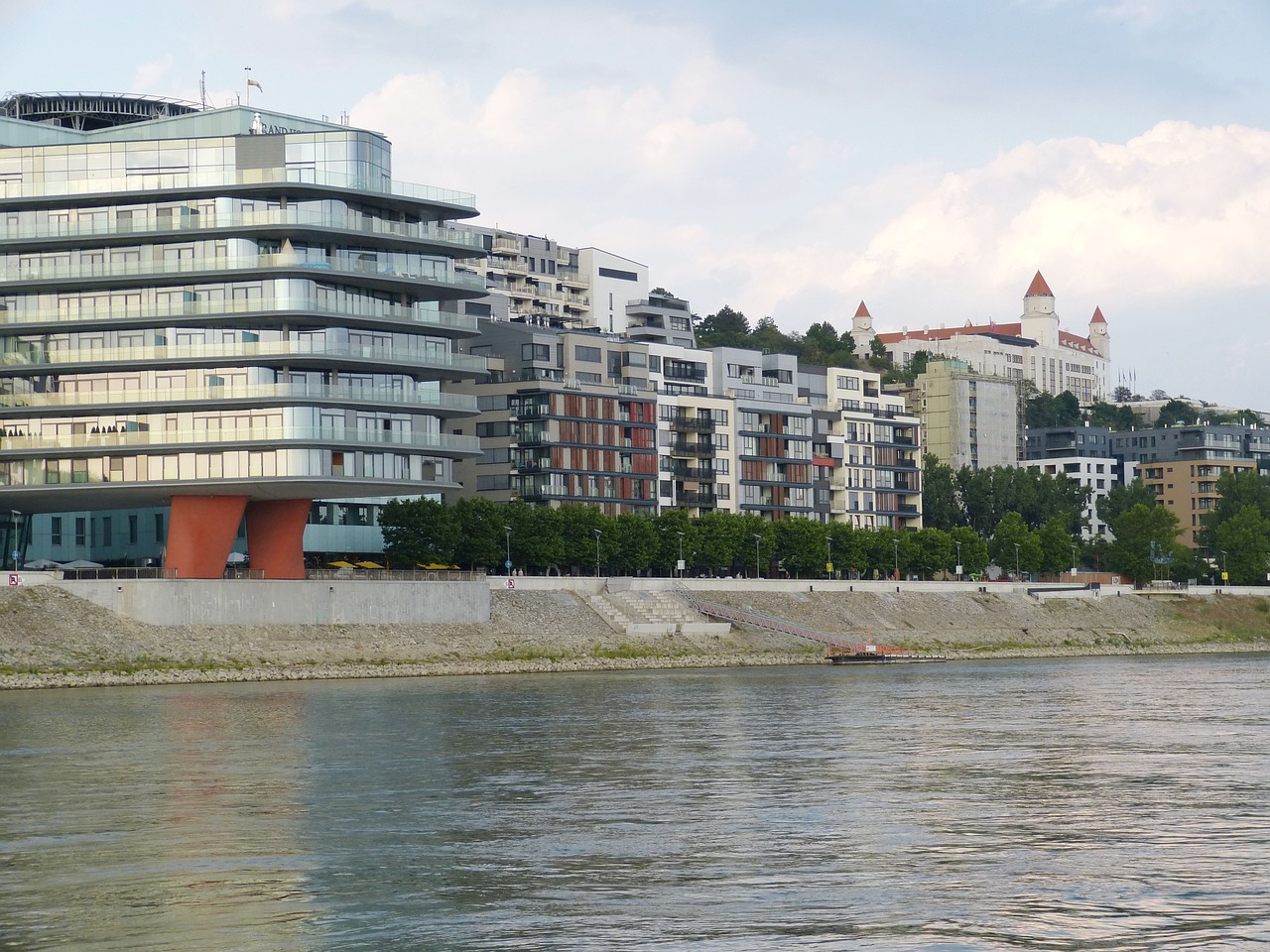 Bratislava, Slovakija, Pilis, Senamiestis, Kapitalas, Danube, Upės Kruizas, Danube Banko, Istoriškai, Miesto Panorama