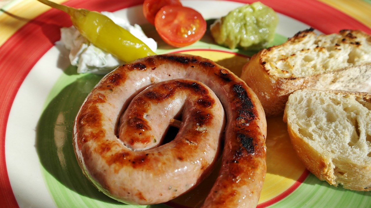 Bratwurst, Barbekiu, Mėsa, Grilis, Skanus, Valgyti, Kepti Ant Grotelių, Medžio Anglis, Skanus, Dešra