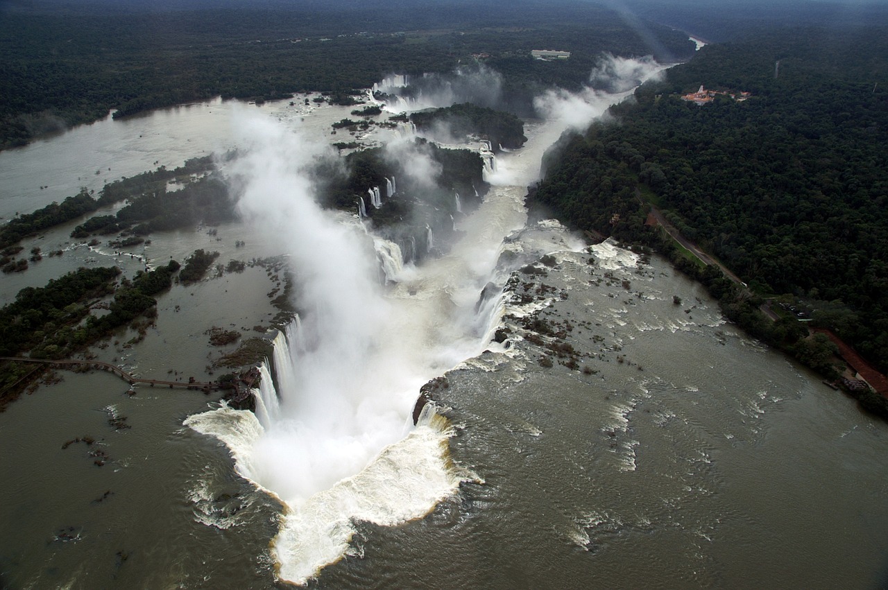Brazilija, Iguaçu, Kriokliai, Oro Vaizdas, Nemokamos Nuotraukos,  Nemokama Licenzija