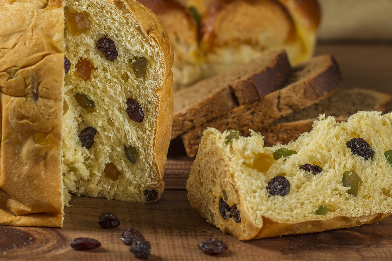 Panettone, Duona, Razinos, Maistas, Nemokamos Nuotraukos,  Nemokama Licenzija