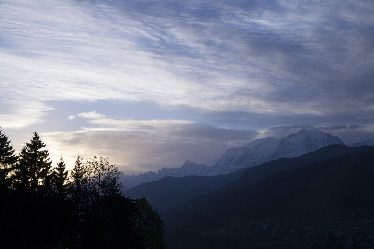 Aušros Pertrauka, Kalnas, Dangus, Mont Blanc, Nemokamos Nuotraukos,  Nemokama Licenzija