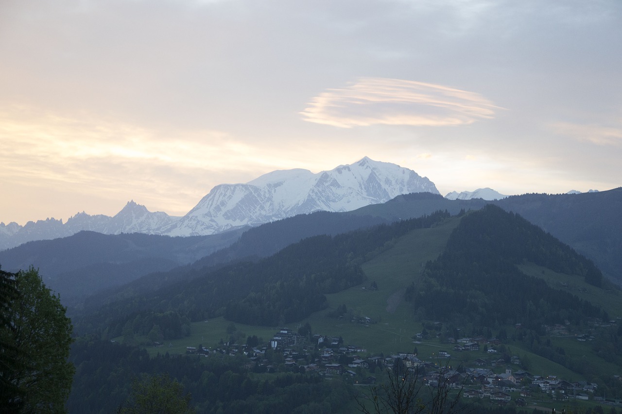 Aušros Pertrauka, Kalnas, Dangus, Mont Blanc, Nemokamos Nuotraukos,  Nemokama Licenzija