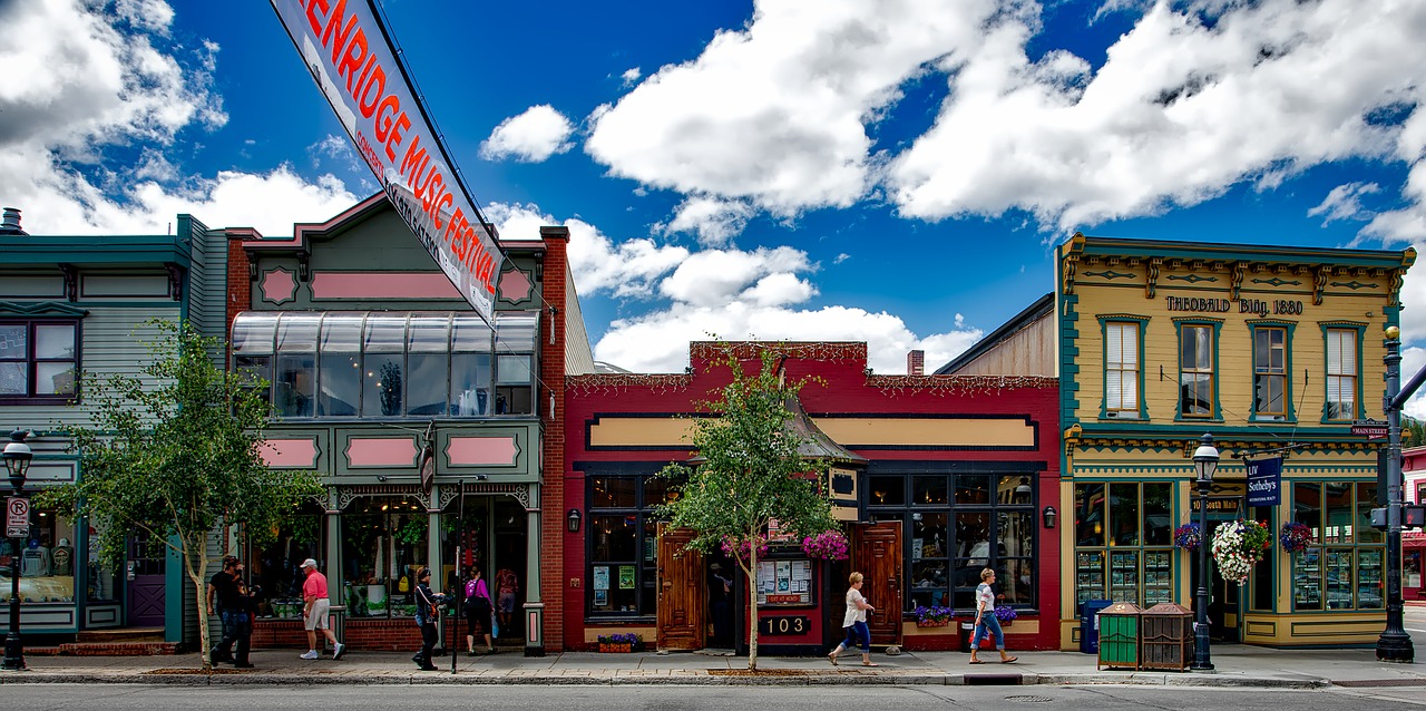 Breckenridge, Colorado, Miestas, Miestas, Panorama, Dangus, Debesys, Paskirties Vietos, Atrakcionai, Turizmas