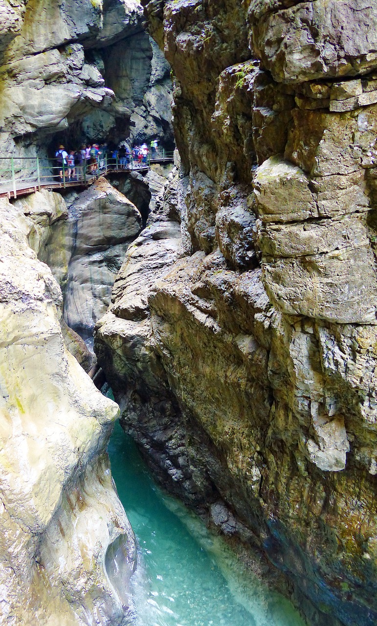 Breitachklamm, Oberstdorf, Allgäu, Breitachklamm Netoli Oberstdorf, Kalnų Upelis, Tobel, Gorge, Vanduo, Bachas, Nemokamos Nuotraukos