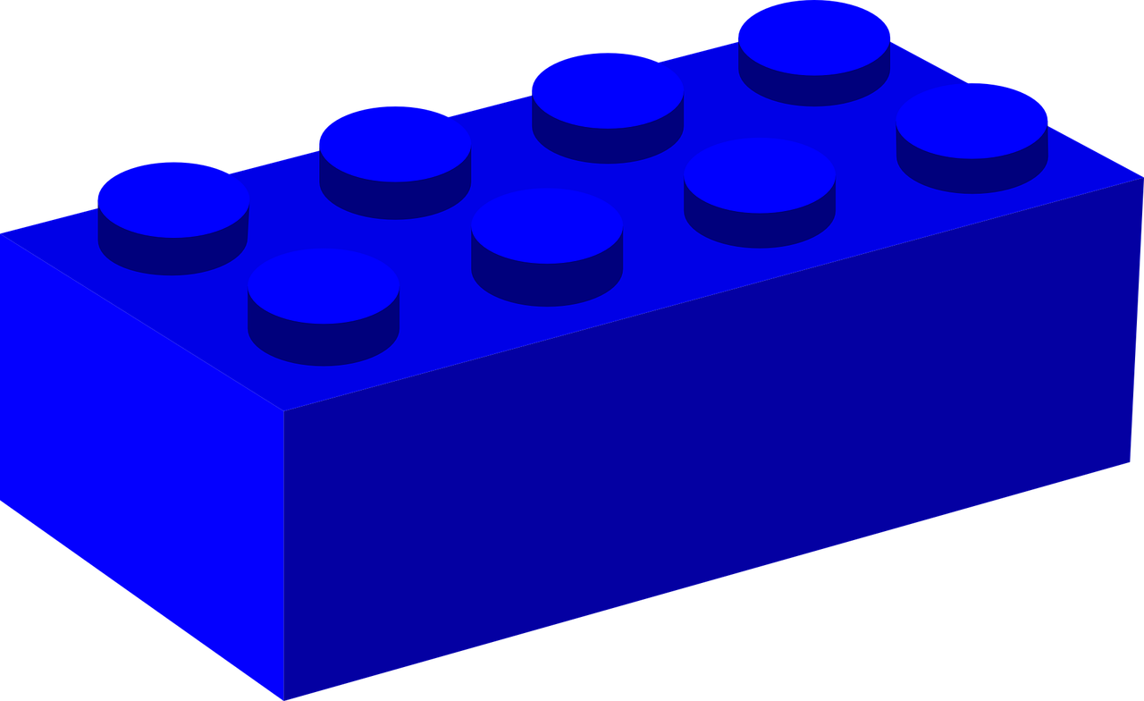 Plyta, Statybinis Blokas, Plastmasinis, Žaislas, Architektūra, Mėlynas, Nemokama Vektorinė Grafika, Nemokamos Nuotraukos,  Nemokama Licenzija