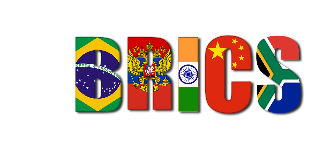 Brics, Brazilija, Rusija, Indija, Kinija, Pietų Afrika, Politinis, Politika, Vėliava, Tipografija