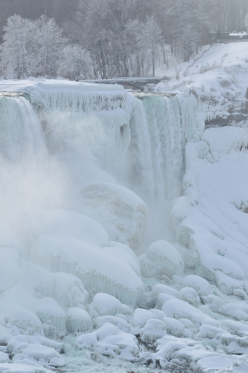 Vestuvių Suknelė Patenka, Niagaros Krioklys, Žiema, Ledas, Sniegas, Sušaldyta, Gamta, Nemokamos Nuotraukos,  Nemokama Licenzija