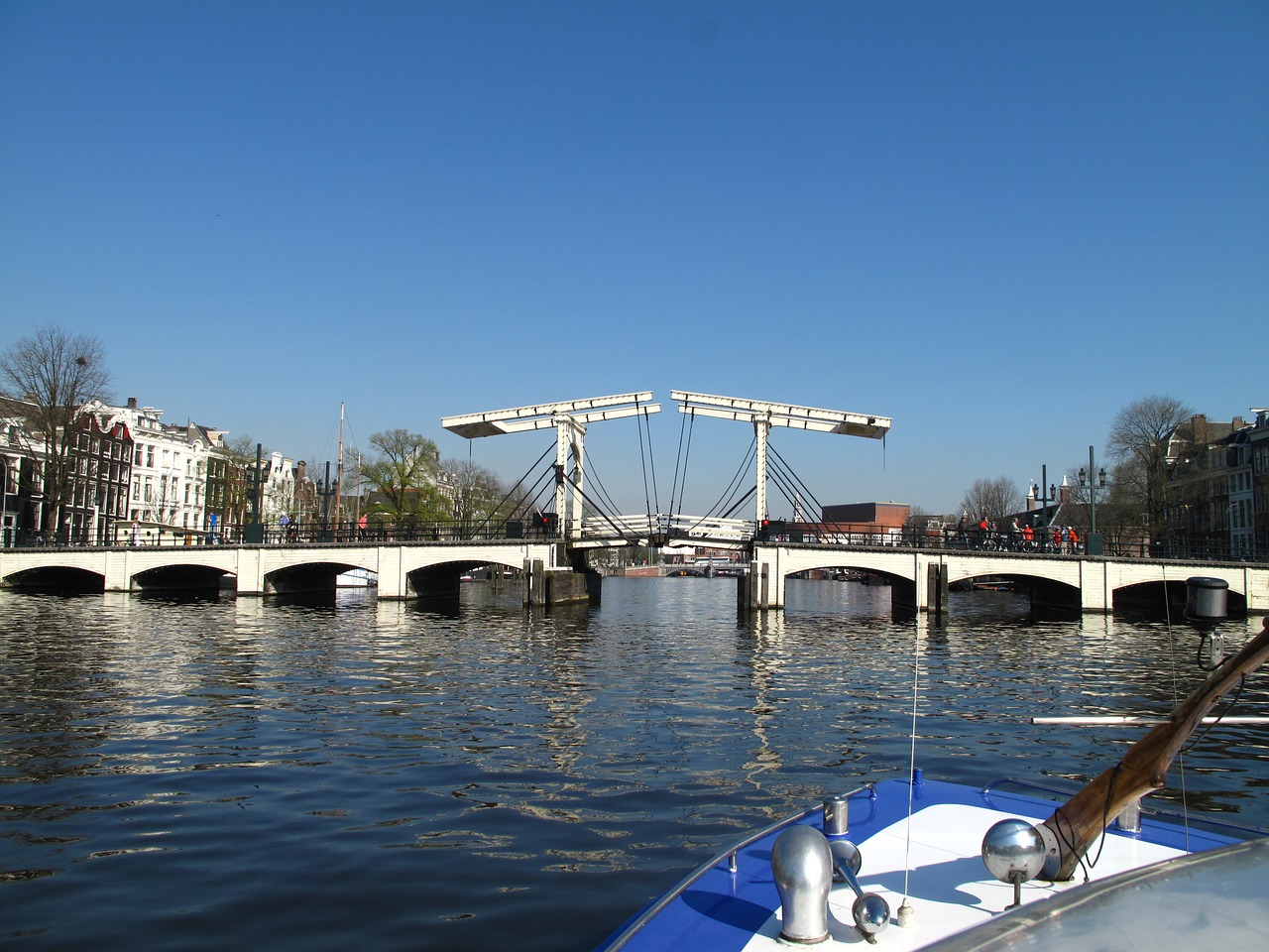 Amsterdamas, Siauras Tiltas, Kanalas, Nemokamos Nuotraukos,  Nemokama Licenzija