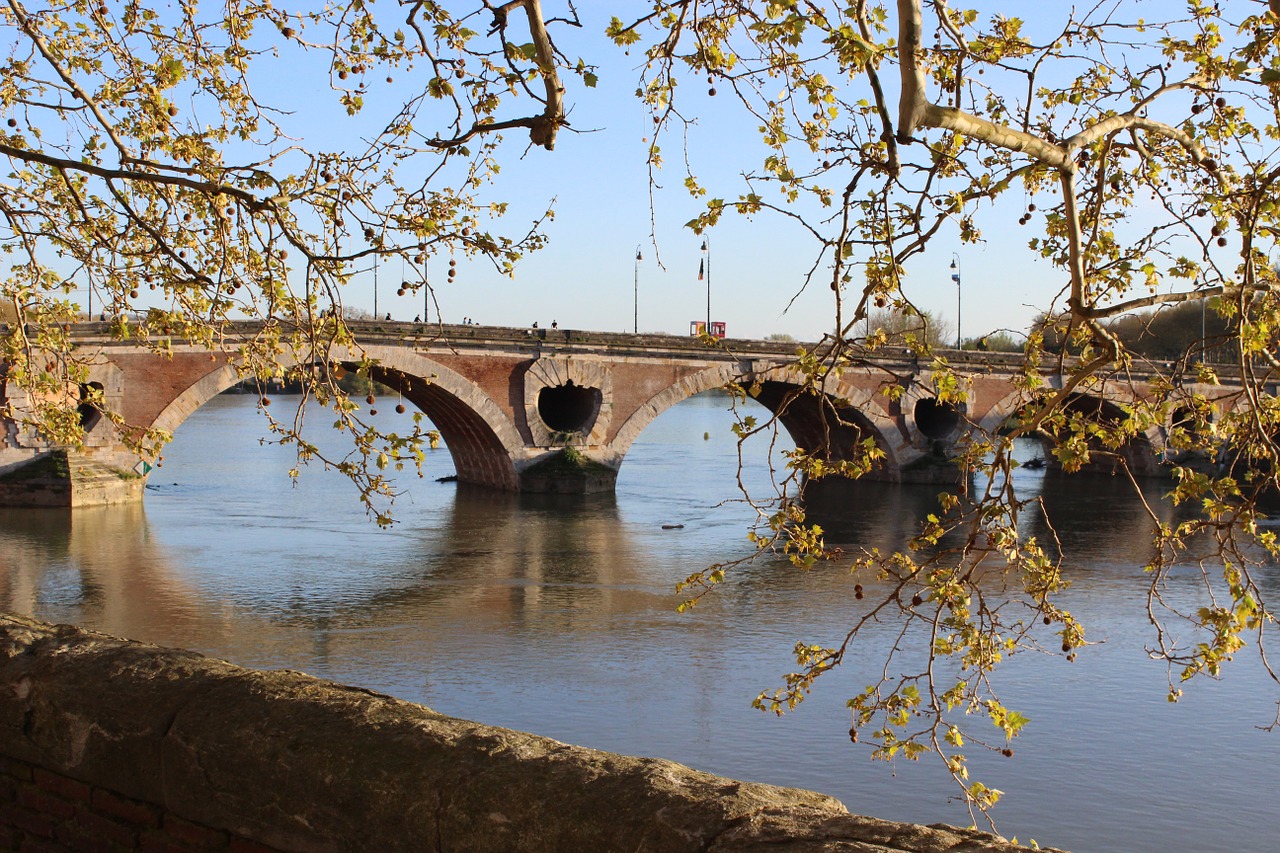 Tiltas, Rio, France, Garonne, Vakarą, Nemokamos Nuotraukos,  Nemokama Licenzija