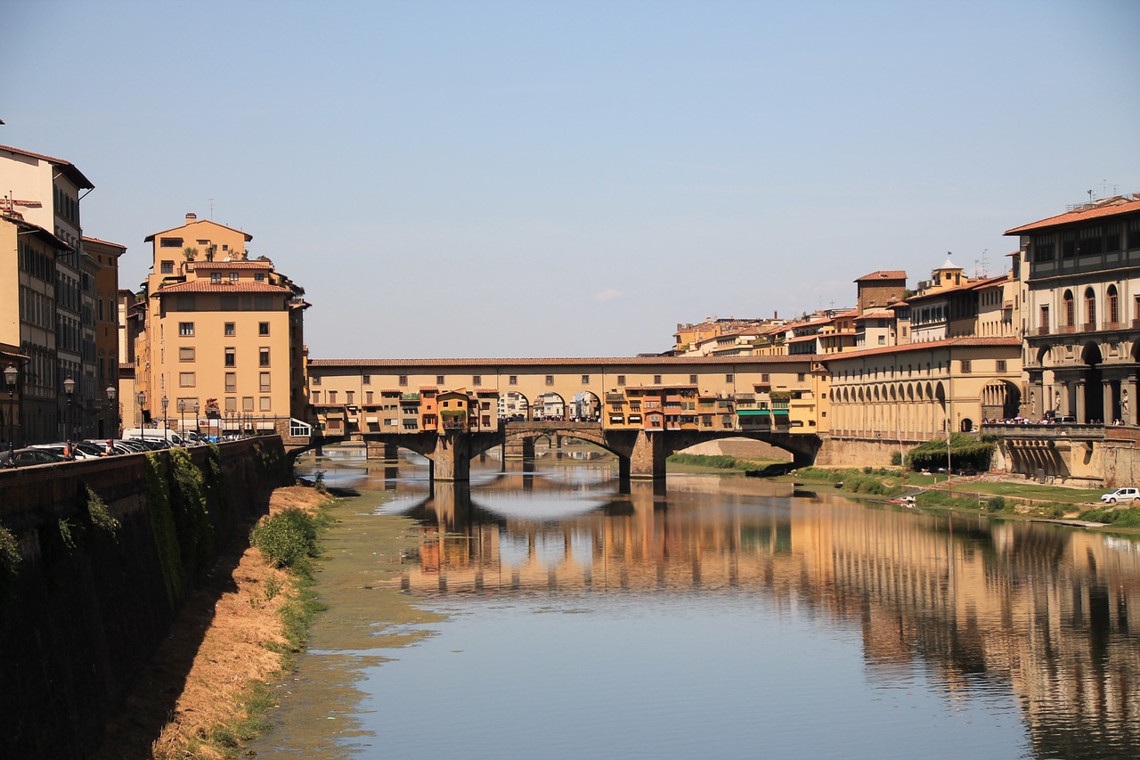 Tiltas, Florencija, Upė, Italy, Nemokamos Nuotraukos,  Nemokama Licenzija