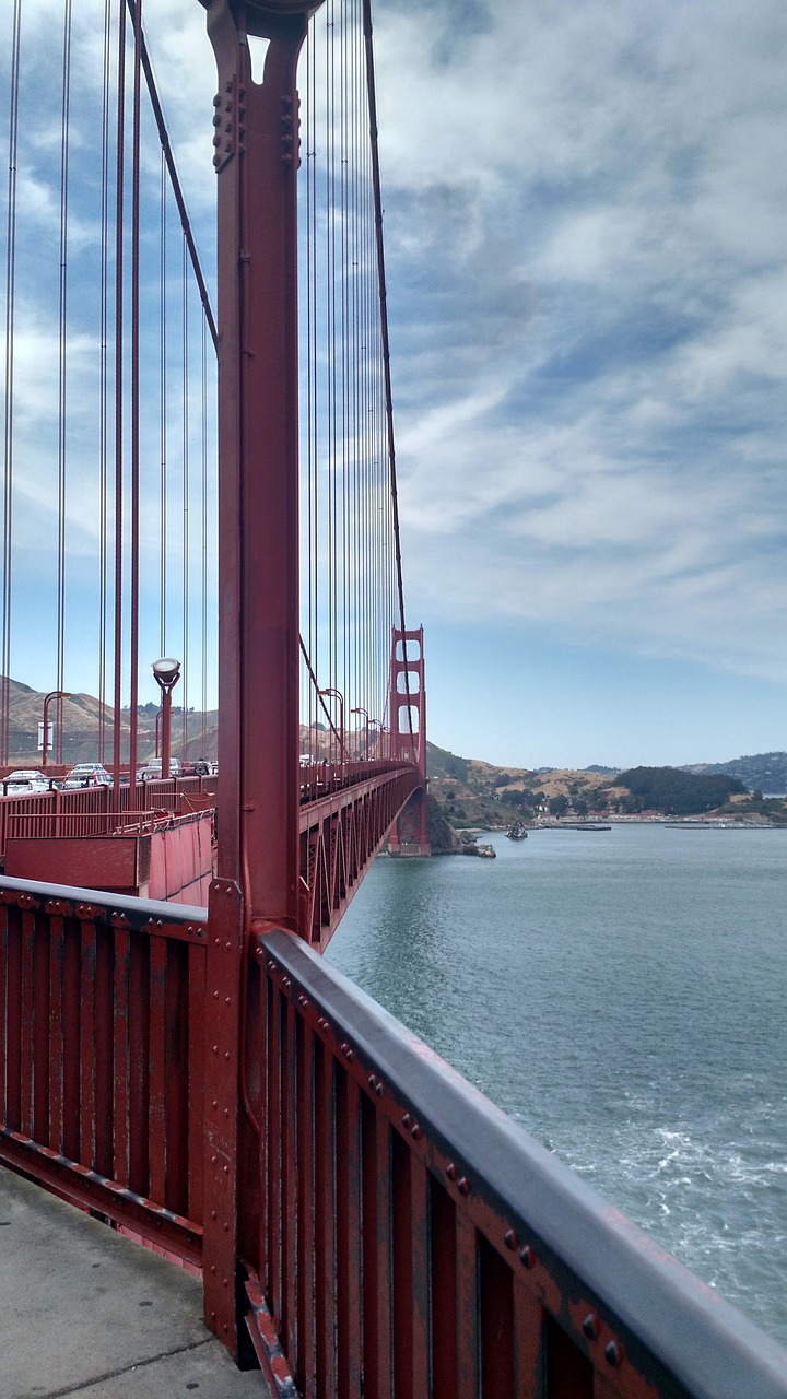 Tiltas, Auksiniai Vartai, Auksinių Vartų Tiltas, Francisco, San, Kalifornija, Vandenynas, Įlanka, Vanduo, Orientyras