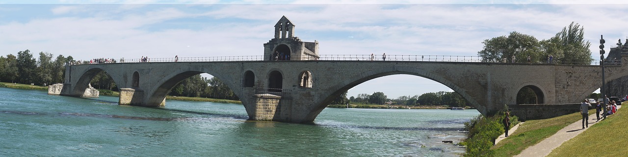 Tiltas, Avignon, Pont St Benezet, Panorama, Orientyras, Rhône, Provence, Žinomas, Vaikų Daina, Defektas