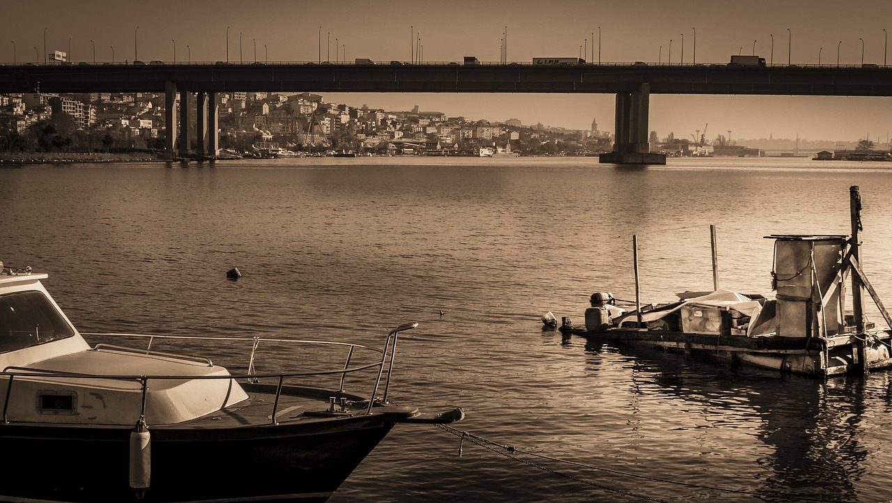 Tiltas, Jūrų, Kraštovaizdis, Miestas, Istanbulas, Turkija, Imani Davis, Miesto Panorama, Valtis, Kelionė