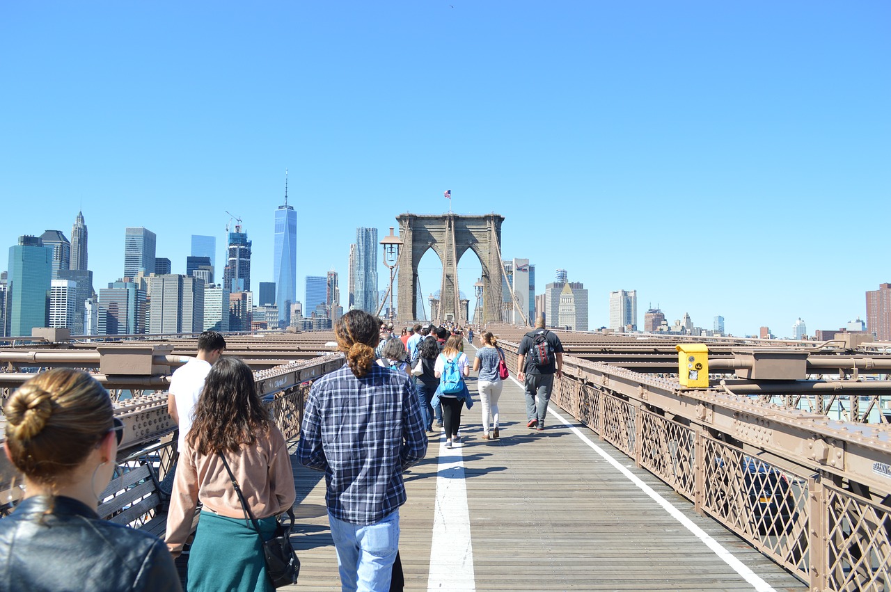 Tiltas, Brooklynas, Niujorkas, Žmonės, Miestas, Nemokamos Nuotraukos,  Nemokama Licenzija