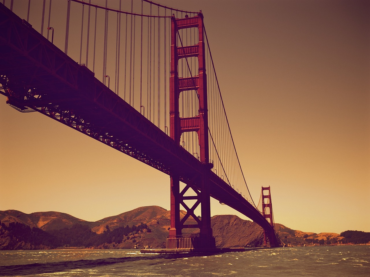 Tiltas, San Franciskas, Įlanka, Kalifornija, San, Francisco, Kelionė, Vanduo, Dangus, Amerikietis