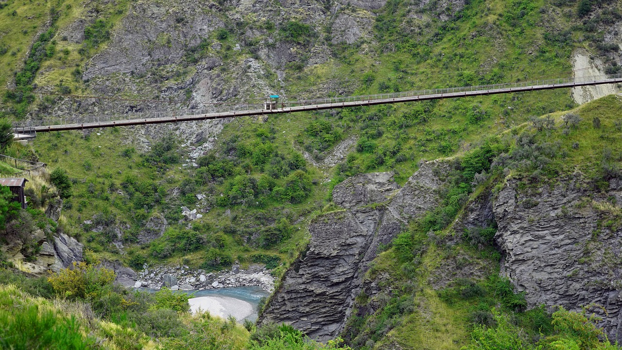 Tiltas, Kapitonų Kanjonas, Queenstown, Naujoji Zelandija, Gorge, Kulka Per Upę, Kanjonas, Dykuma, Nemokamos Nuotraukos,  Nemokama Licenzija