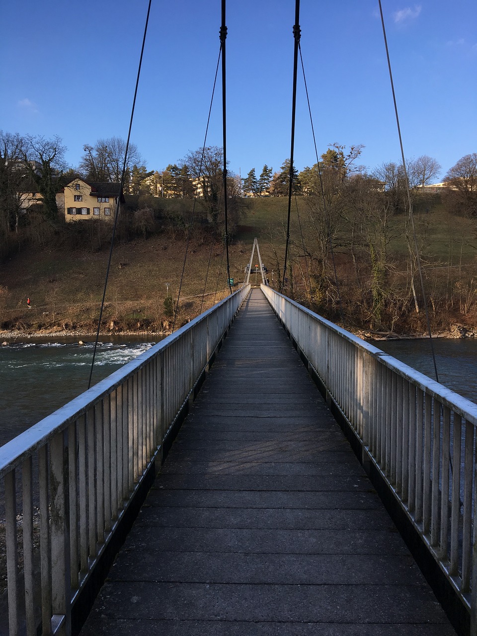 Tiltas, Pėsčiųjų Tiltas, Toli, Upė, Höngg, Zurich, Ryšys, Nemokamos Nuotraukos,  Nemokama Licenzija