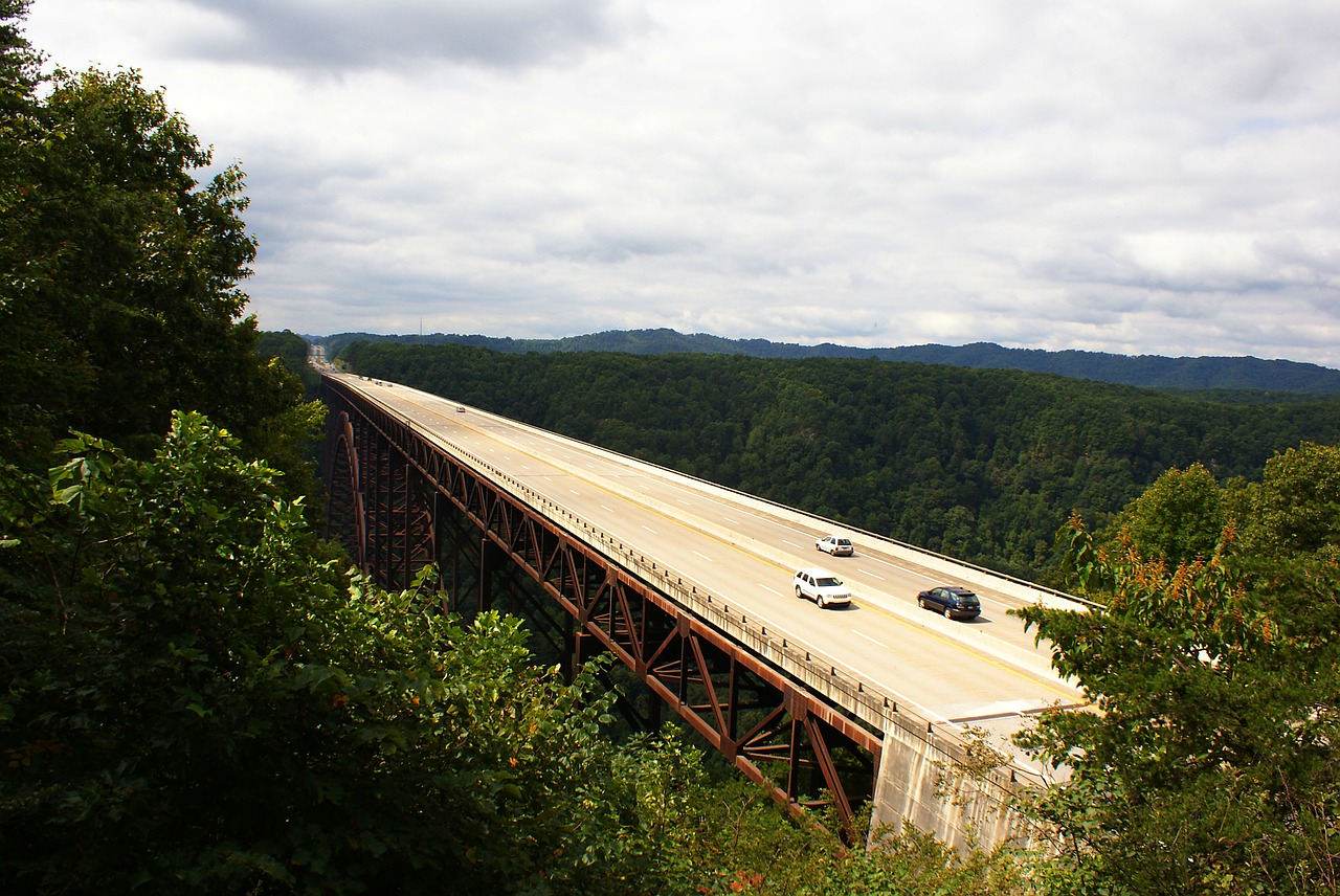 Tiltas, Greitkelis, Naujas Upės Tarpeklis, Vakarų Virdžinija, Nemokamos Nuotraukos,  Nemokama Licenzija