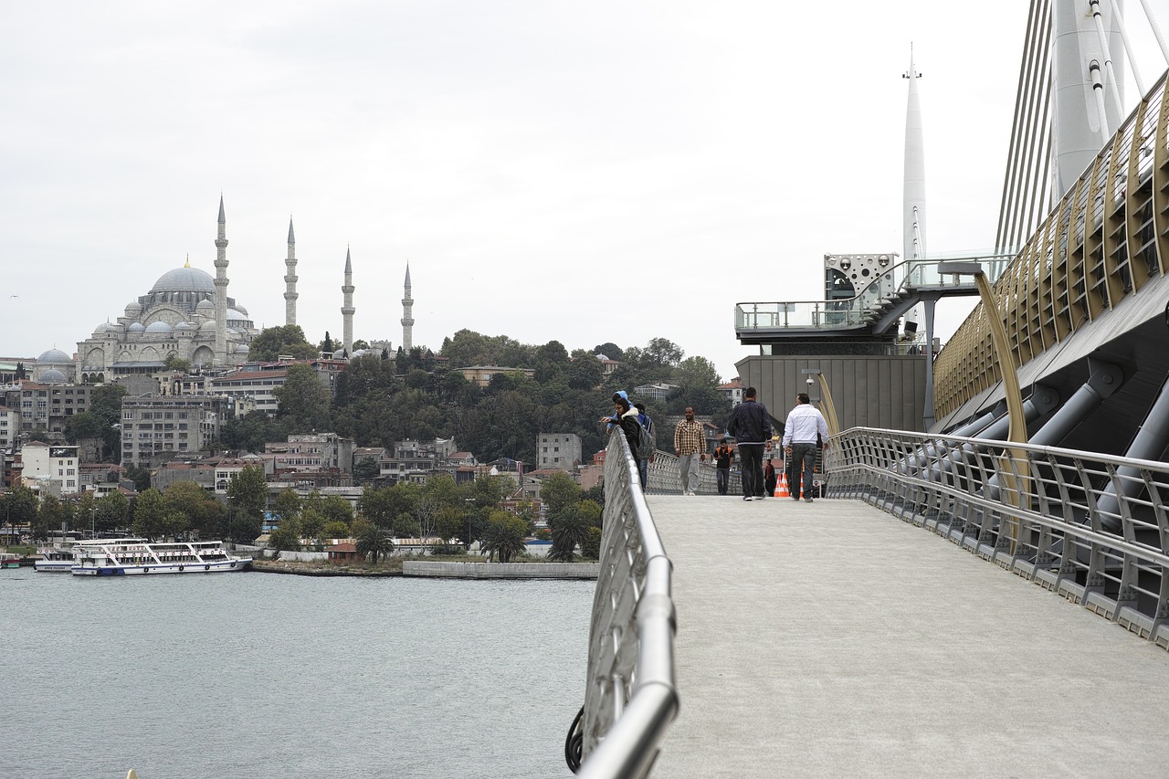 Tiltas, Istanbulas, Miestas, Turkija, Kraštovaizdis, Estuarija, Žilimaniečiai, Cami, Metro, Kelionė