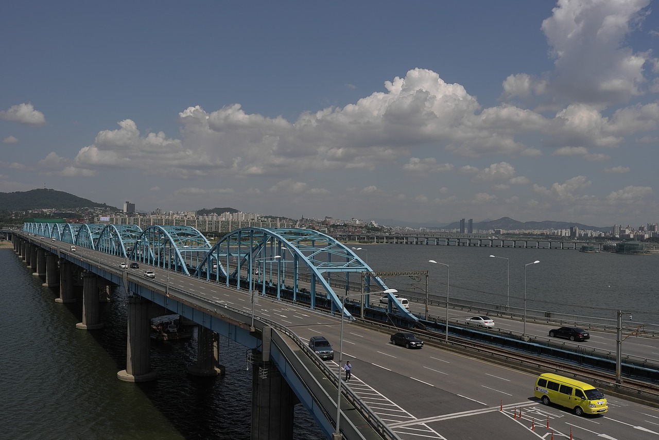 Tiltas,  Upė,  Vandens,  Miestas,  Architektūra,  Modernus,  Seulas,  Han Upė,  Korėja,  Gil