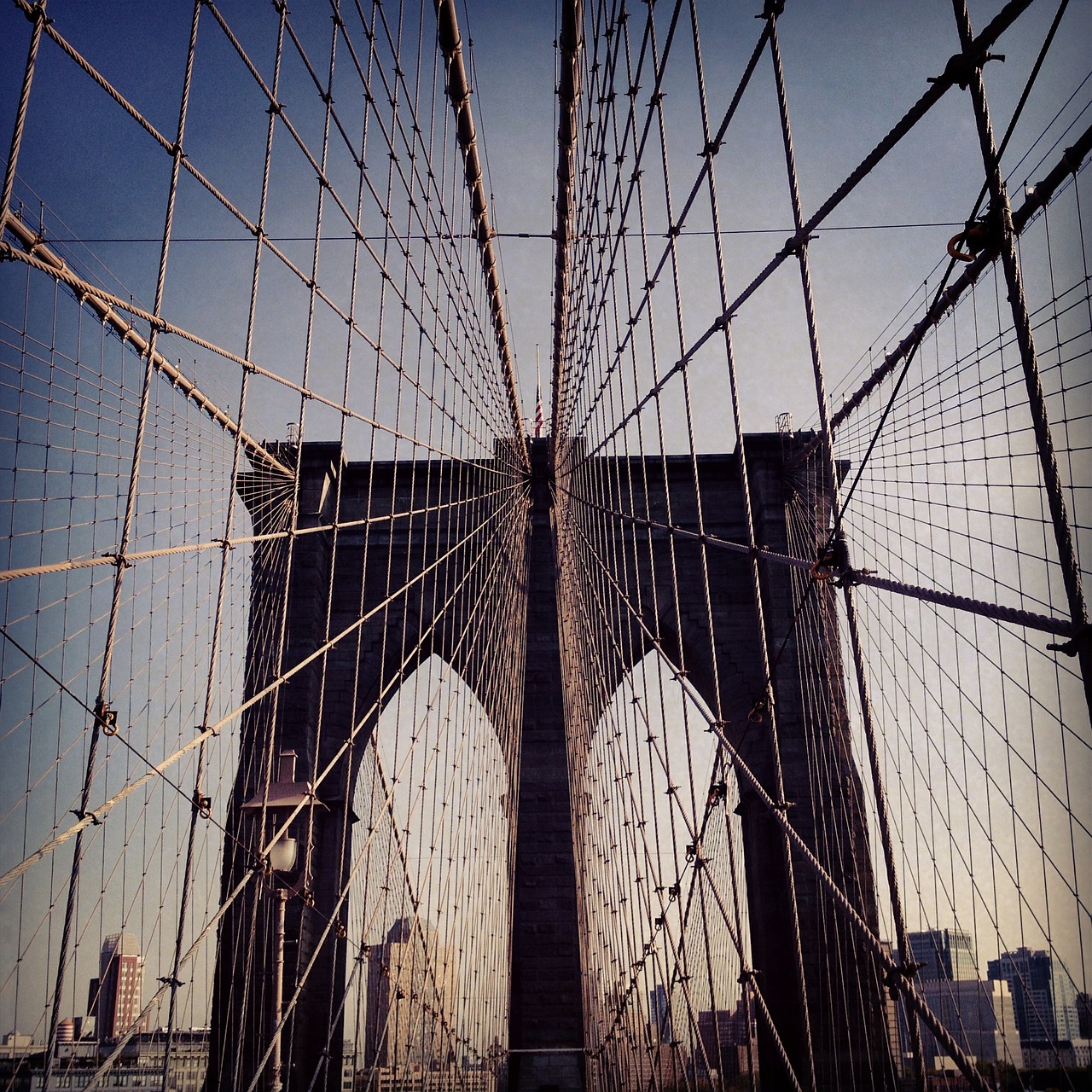 Tiltas, Miestas, Niujorkas, Miesto, Brooklynas, Tiltai, Popietė, Jungtinės Valstijos, Struktūra, Nemokamos Nuotraukos