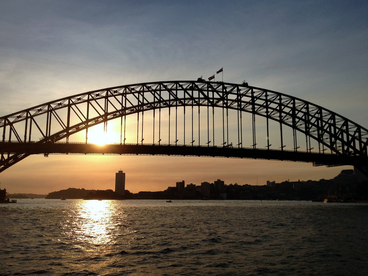 Tiltas, Sidnėjus, Uostas, Architektūra, Orientyras, Saulėlydis, Turizmas, Nemokamos Nuotraukos,  Nemokama Licenzija