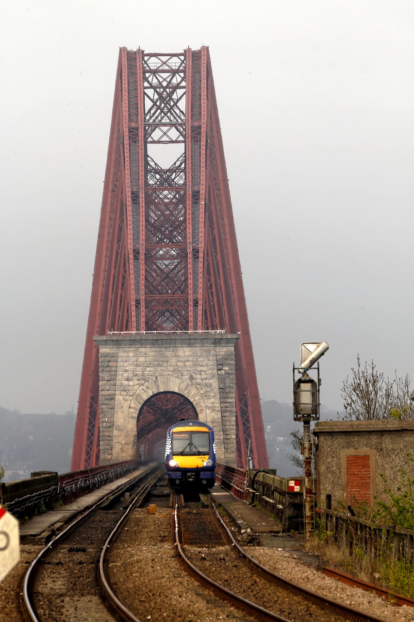 Tiltas, Geležinkelis, Škotija, Pirmyn, Upė, Traukinys, Transportas, Gabenimas, Architektūra, Geležinkelis