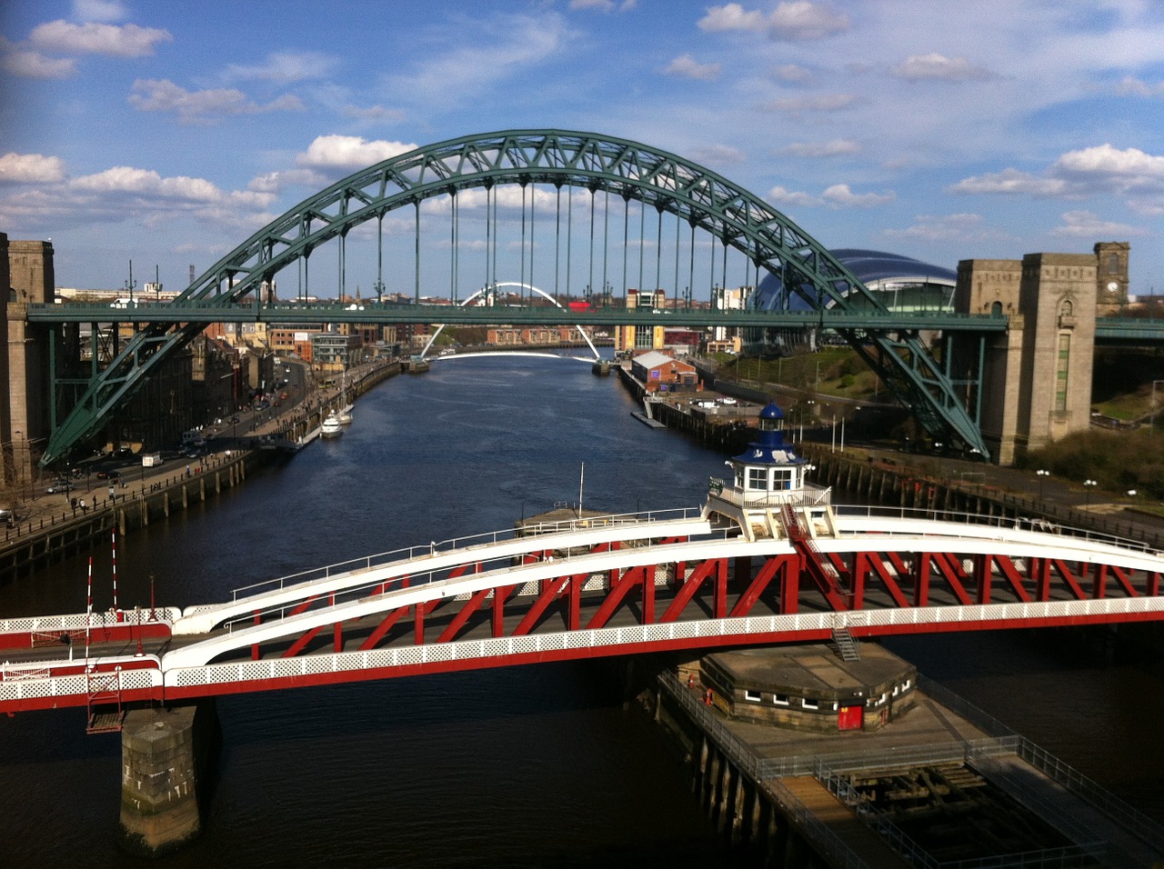 Tiltas, Tyne, Upė, Anglija, Vanduo, Miestas, Gateshead, Šiaurė, Rytus, Kraštovaizdis