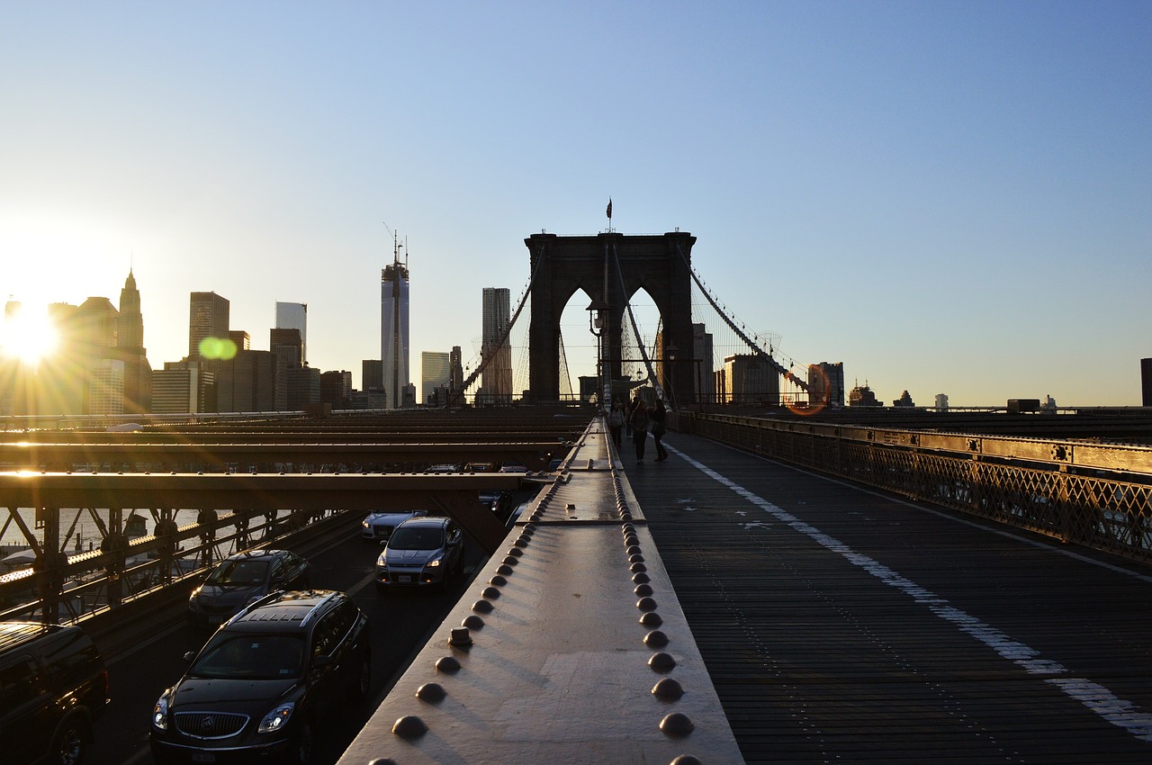Tiltas, Brooklynas, Niujorkas, Horizonto Linija, Išsinuomoti Automobilį, Nemokamos Nuotraukos,  Nemokama Licenzija