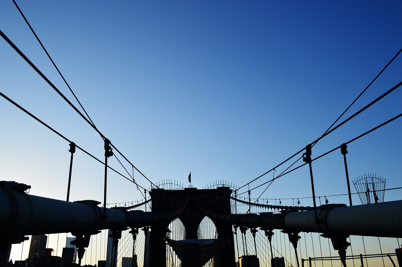 Tiltas, Brooklynas, Niujorkas, Horizonto Linija, Išsinuomoti Automobilį, Nemokamos Nuotraukos,  Nemokama Licenzija