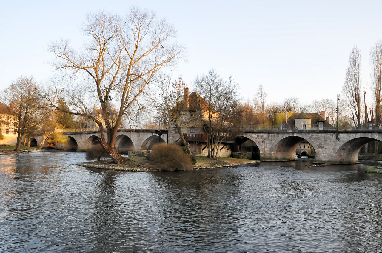 Tiltas, Moret-Sur-Loing, France, Kraštovaizdis, Senas Kaimas, Menininkas, Nemokamos Nuotraukos,  Nemokama Licenzija