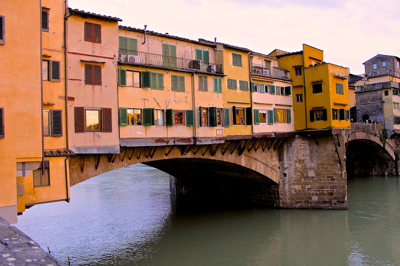 Tiltas,  Florencija,  Italy,  Upė, Nemokamos Nuotraukos,  Nemokama Licenzija