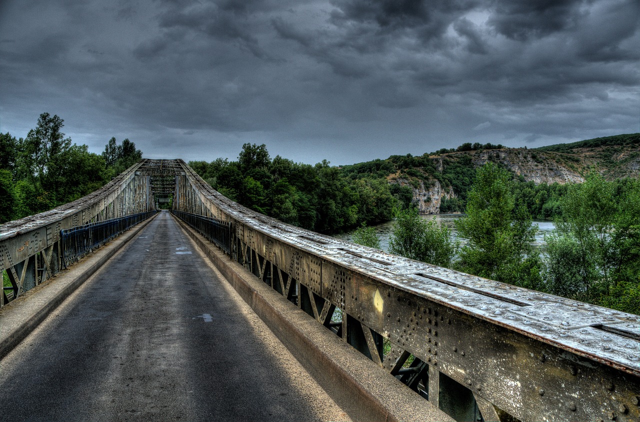 Tiltas, Hdr, Siaubas, Mistinis, Baisu, Architektūra, Upė, Orientyras, Kraštovaizdis, Senas