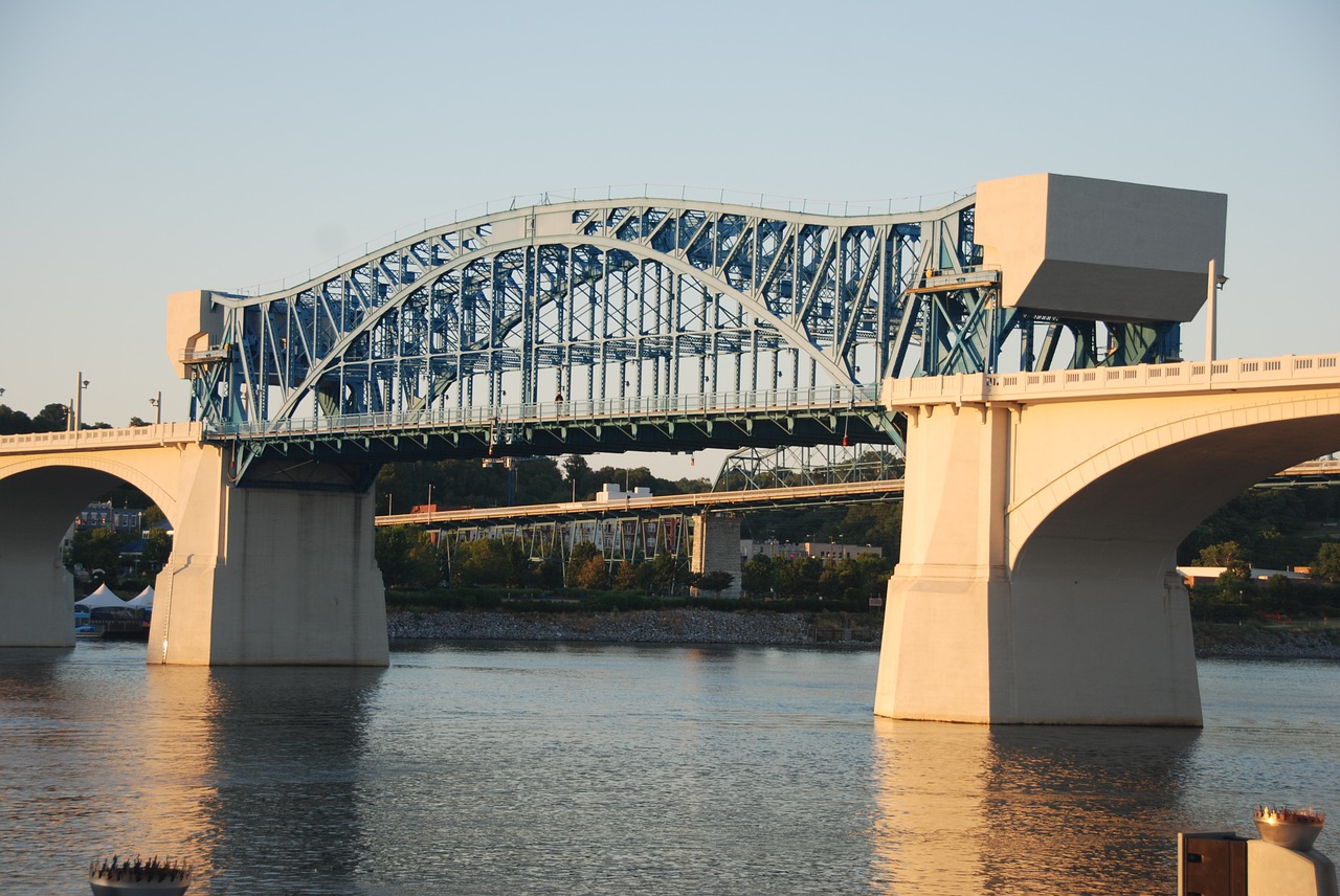 Tiltas, Chattanooga, Saulėtekis, Nemokamos Nuotraukos,  Nemokama Licenzija