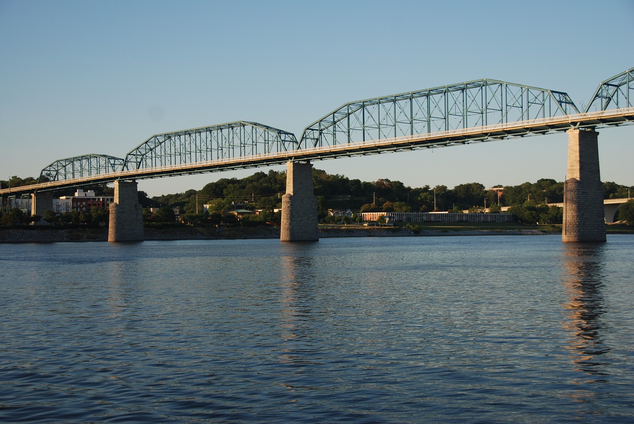 Tiltas, Chattanooga, Saulėlydis, Nemokamos Nuotraukos,  Nemokama Licenzija