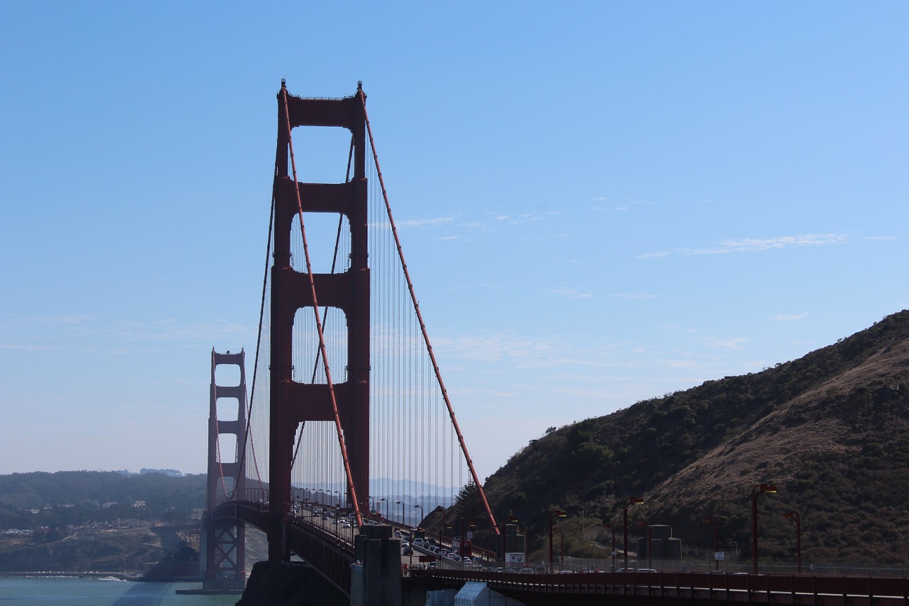 Tiltas, Auksiniai Vartai, San Franciskas, Auksinių Vartų Tiltas, Jungtinės Valstijos, Nemokamos Nuotraukos,  Nemokama Licenzija