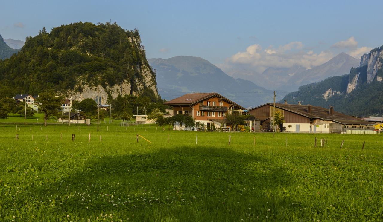 Brienz, Kalnai, Alpių, Swiss Alps, Kraštovaizdis, Vasara, Šveicarija, Brienz Ežeras, Berni Oberland, Dangus