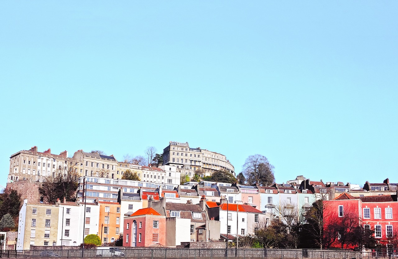 Bristolis, Uk, Pastatai, Miesto Panorama, Jungtinė Karalystė, Namai, Namai, Bristolio Šventovės Kvartalas, Architektūra, Istorinis Uostas