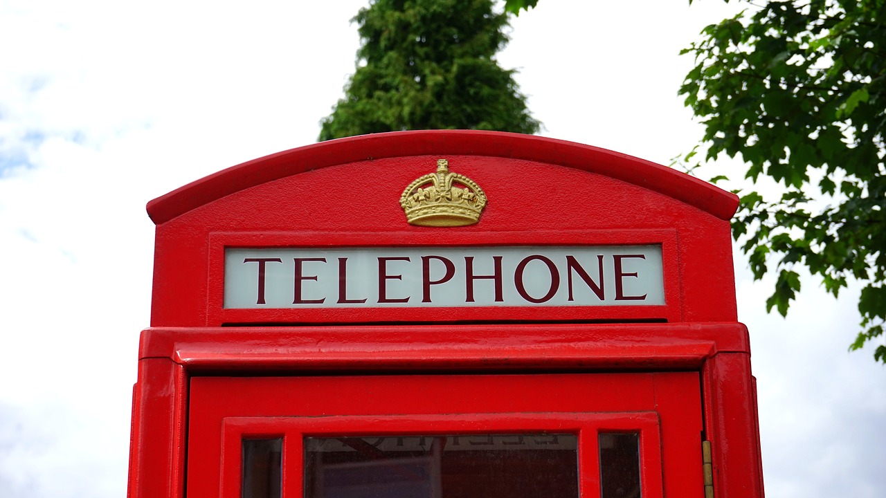 Britanija, Telefonas, Raudona, Dėžė, Stendas, Anglija, Telefonas, Anglų, Uk, Iconic