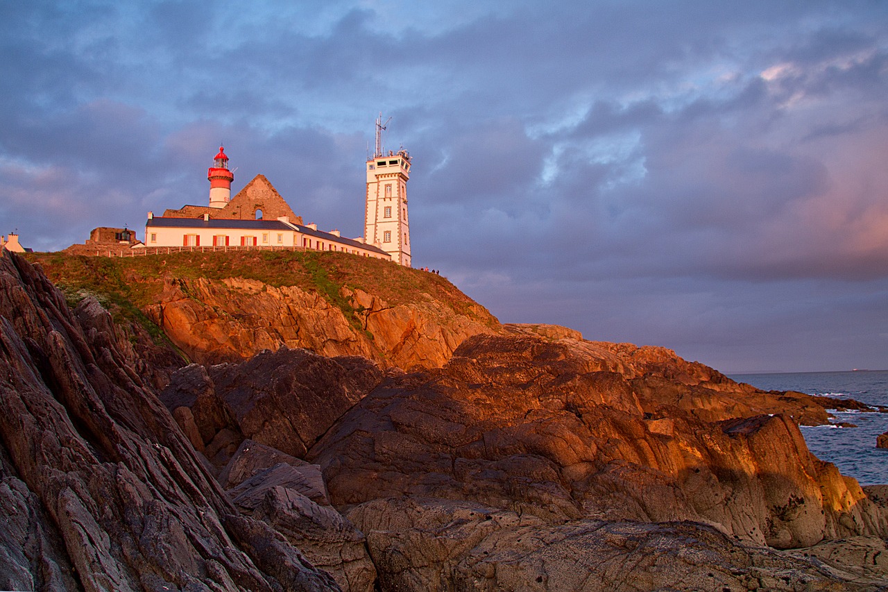 Brittany, Taškas St Mathieu, Atlanto Pakrantė, France, Saulėlydis, Nemokamos Nuotraukos,  Nemokama Licenzija