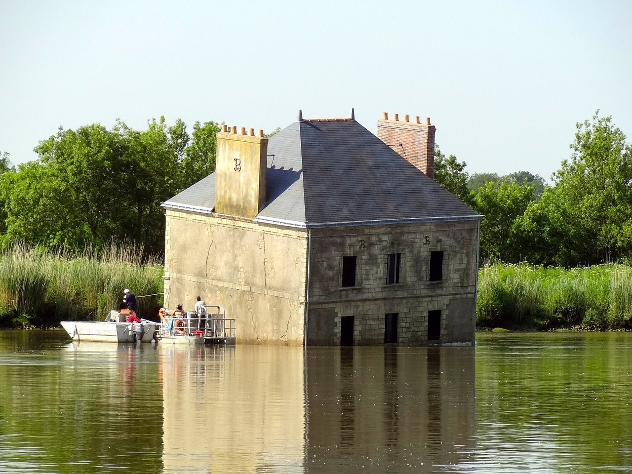 Brittany, Loire, France, Versinkendes Namuose, Nemokamos Nuotraukos,  Nemokama Licenzija