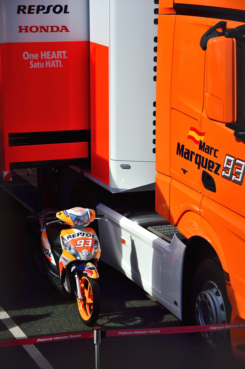 Brno, Motorsportas, Motogp, Marc Marquez, Repsol Honda Komanda, Camion, Nemokamos Nuotraukos,  Nemokama Licenzija