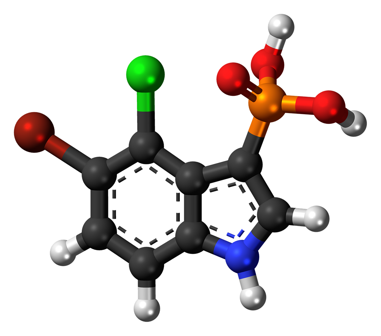 Brom-Chlor-Indolilfosfatas,  Bcip,  Chemija,  Atomai,  Modelis,  Bondings,  Tyrimai,  Junginys, Nemokamos Nuotraukos,  Nemokama Licenzija